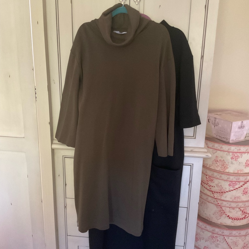 Zara mock neck dresses